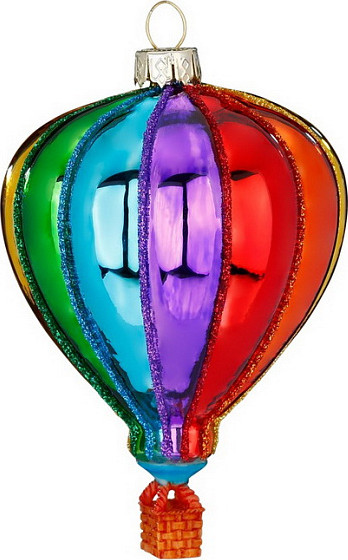 Елочная игрушка Inge's Christmas Figural Glass Ornaments Воздушный шар / 65001H120 - фото