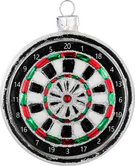 Елочная игрушка Inge's Christmas Figural Glass Ornaments Дартс / 64896H120 - фото