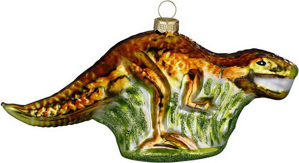 Елочная игрушка Inge's Christmas Figural Glass Ornaments Динозавр / 65039H600 - фото