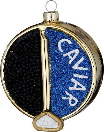 Елочная игрушка Inge's Christmas Figural Glass Ornaments Икра черная / 65024H120 - фото