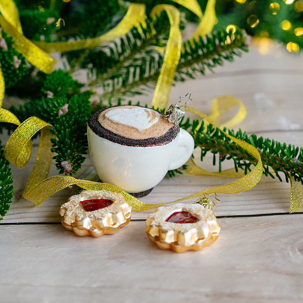 Елочная игрушка Inge's Christmas Coffee Table Капучино / 10095S018