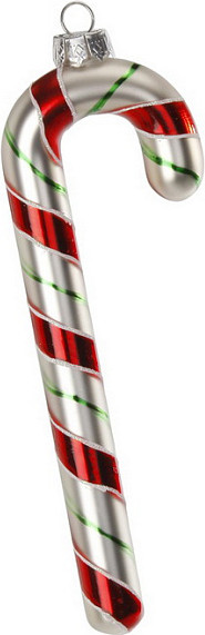 Елочная игрушка Inge's Christmas Figural Glass Ornaments Карамельная трость / 64169H600 - фото