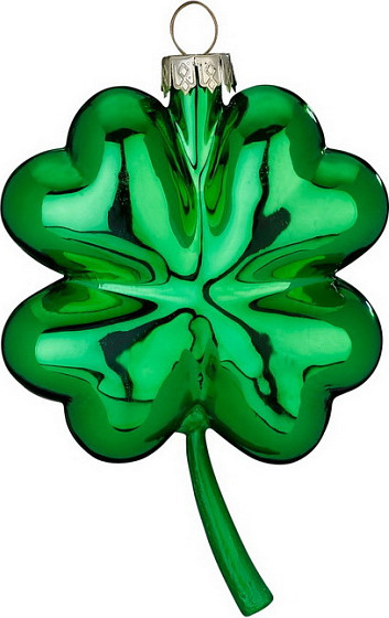 Елочная игрушка Inge's Christmas Christmas Party Клевер / 65000H120 - фото