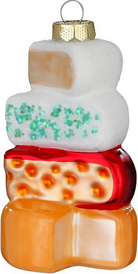 Елочная игрушка Inge's Christmas Figural Glass Ornaments Коллекция сыров / 65021H120 - фото