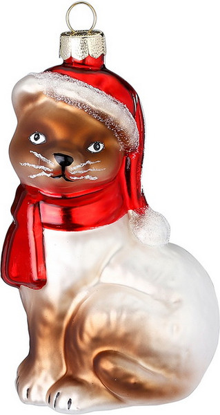 Елочная игрушка Inge's Christmas Figural Glass Ornaments Кот / 64785H120 - фото