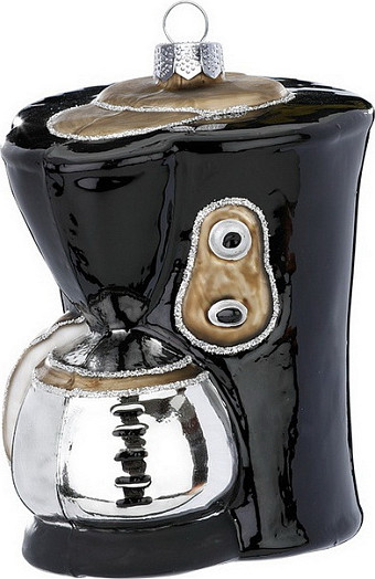 Елочная игрушка Inge's Christmas Figural Glass Ornaments Кофемашина / 64709H600 - фото