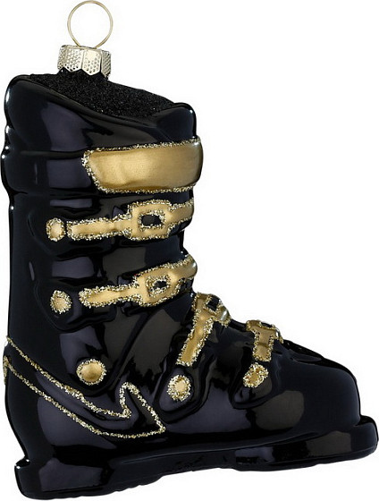 Елочная игрушка Inge's Christmas Figural Glass Ornaments Лыжный ботинок / 65050H120 - фото
