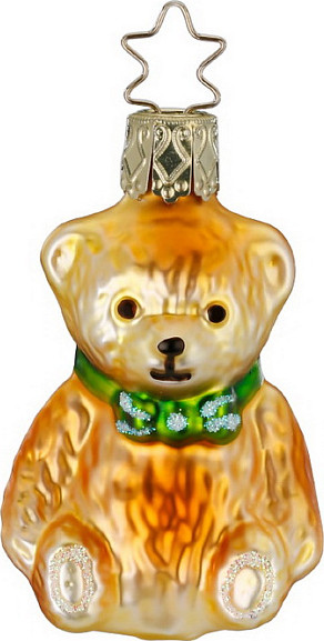 Елочная игрушка Inge's Christmas Baby's First Christmas Медвежонок Тедди / 10176S023 - фото