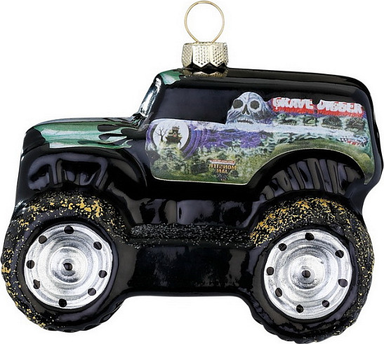 Елочная игрушка Inge's Christmas Figural Glass Ornaments Монстр-трак (машина) / 65047H120 - фото
