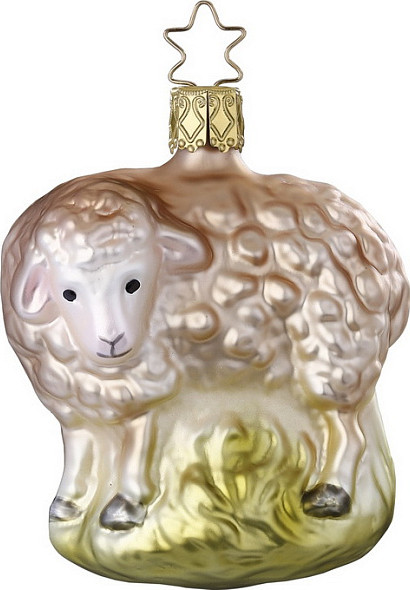 Елочная игрушка Inge's Christmas House and Farm Овечка / 10102S021 - фото