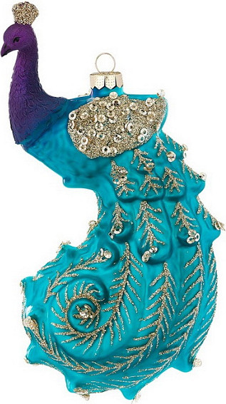 Елочная игрушка Inge's Christmas Figural Glass Ornaments Павлин / 64704H600_2 - фото
