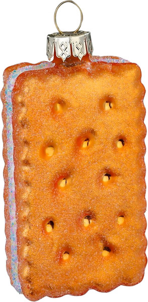 Елочная игрушка Inge's Christmas Figural Glass Ornaments Печенье-сэндвич / 64998H120 - фото