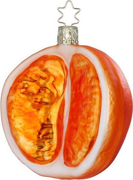 Елочная игрушка Inge's Christmas Fresh from the Market Половина апельсина / 10053S024 - фото