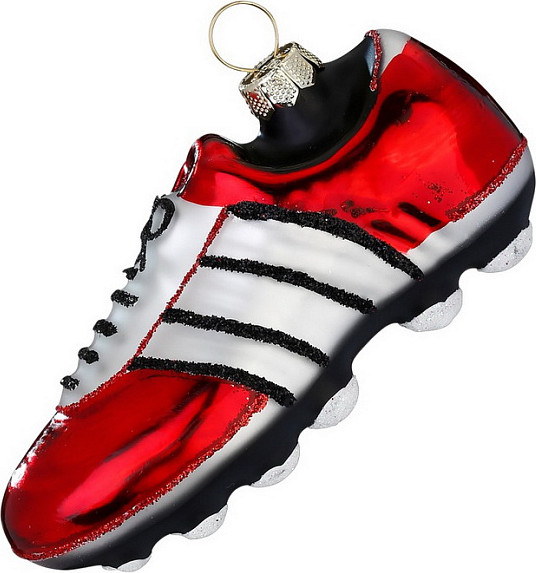 Елочная игрушка Inge's Christmas Figural Glass Ornaments Футбольная бутса / 65045H120 - фото