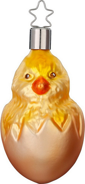 Елочная игрушка Inge's Christmas Enchanting Spring Цыпленок в скорлупе / 10074S022 - фото