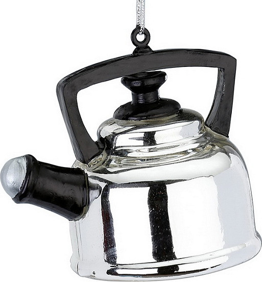 Елочная игрушка Inge's Christmas Figural Glass Ornaments Чайник / 64782H120 - фото