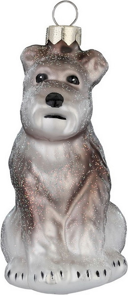 Елочная игрушка Inge's Christmas Figural Glass Ornaments Шнауцер / 64925H120 - фото
