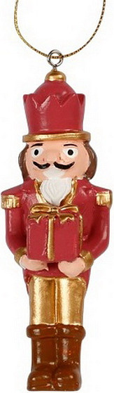 Елочная игрушка Inge's Christmas Romantic Whisper Щелкунчик с подарком / 700002340_1 - фото