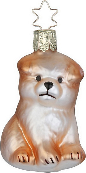 Елочная игрушка Inge's Christmas House and Farm Щенок чау-чау (собака) / 10020S024 - фото