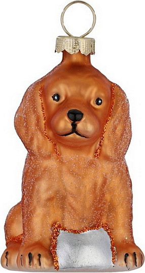 Елочная игрушка Inge's Christmas Figural Glass Ornaments Щенок / 64908H120 - фото