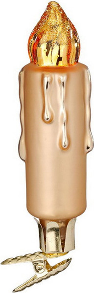 Елочная игрушка Inge's Christmas Figural Glass Ornaments Свеча / 64832H120_2 - фото