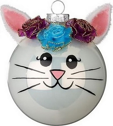 Шар новогодний Inge's Christmas Christmas Pets Кот / 40440H812_5 - фото