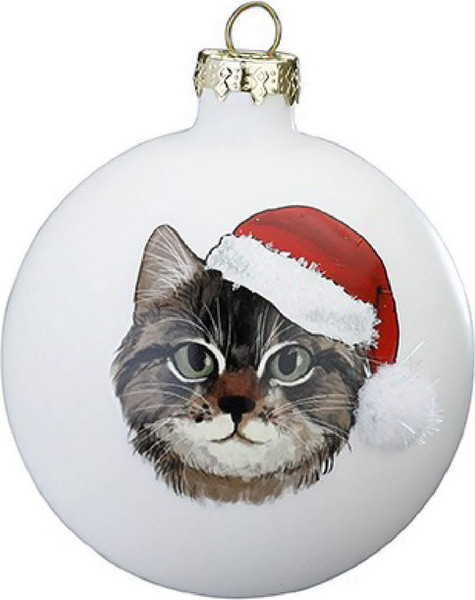 Шар новогодний Inge's Christmas Christmas Pets Кот / 40605H812_1 - фото