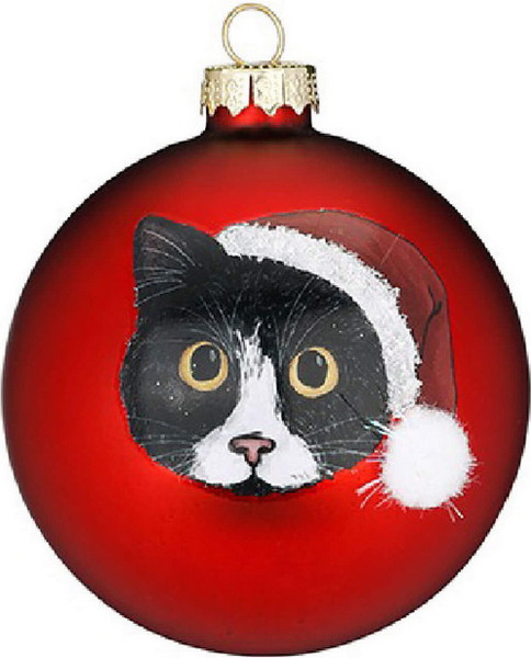 Шар новогодний Inge's Christmas Christmas Pets Кот / 40605H812_3 - фото