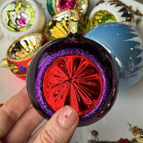 Шар новогодний Inge's Christmas Elegant Passion / 21738R008