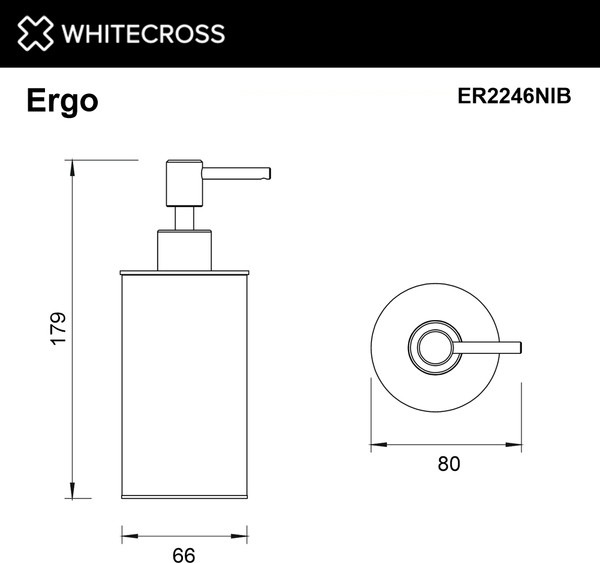 Дозатор для жидкого мыла Whitecross Ergo ER2246NIB