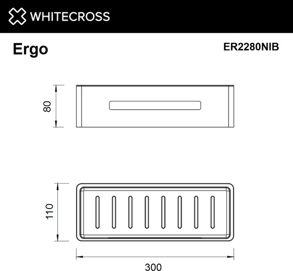 Полка для ванной Whitecross Ergo ER2280NIB