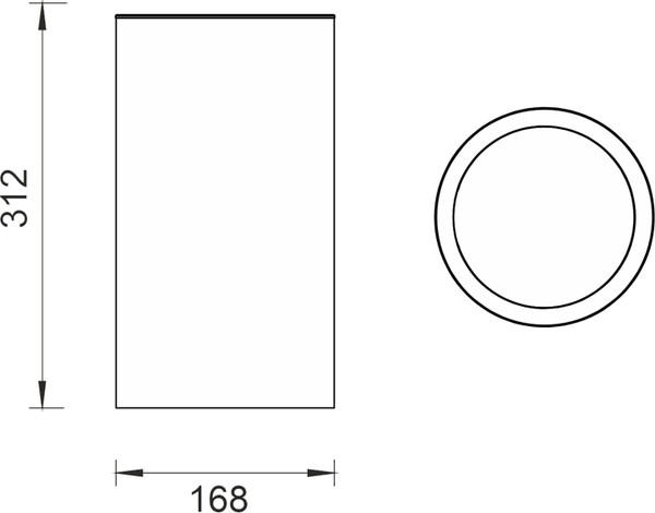 Мусорное ведро Whitecross Ergo ER2291NIB