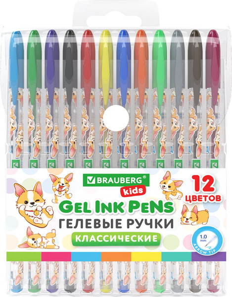 Набор гелевых ручек Brauberg Kids. Cute Animals / 144445 - фото