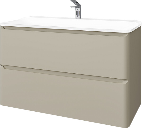 Тумба под умывальник Raval Welto 100 / Wel.01.100.2/P/BRS/RL - фото