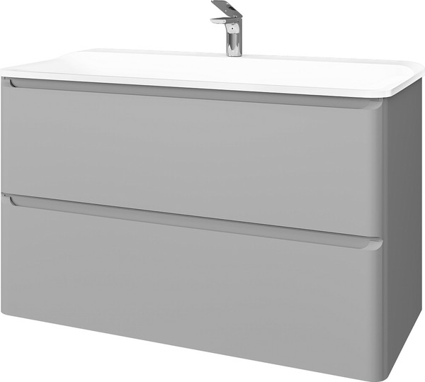 Тумба под умывальник Raval Welto 100 / Wel.01.100.2/P/GRS/RL - фото