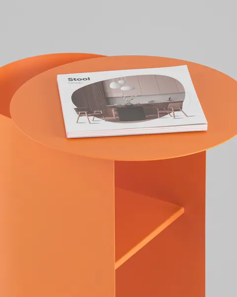 Журнальный столик Stool Group Floire / MT-143 DB-009 (оранжевый)