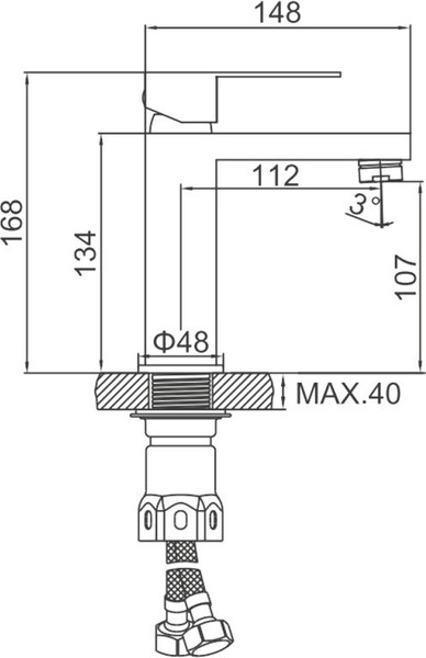 Смеситель Ledeme L71025