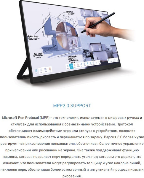 Портативный монитор Iiyama ProLite T2755QSC-B1