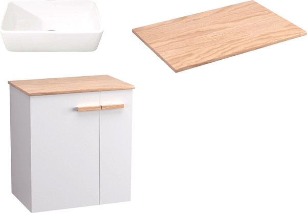 Комплект мебели для ванной Lauter Adri тумба, столешница, раковина - фото