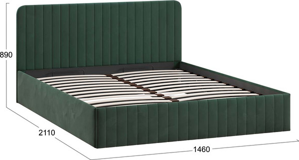 Полуторная кровать ТриЯ Шелли с ПМ 140x200 Тип 1 