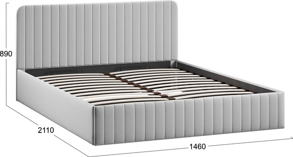 Полуторная кровать ТриЯ Шелли с ПМ 140x200 Тип 1 