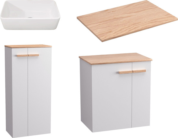 Комплект мебели для ванной Lauter Adri тумба, столешница, раковина 21674A - фото