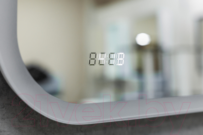 Зеркало Континент Bliss Led 80x60 (с увеличительным зеркалом и часами)