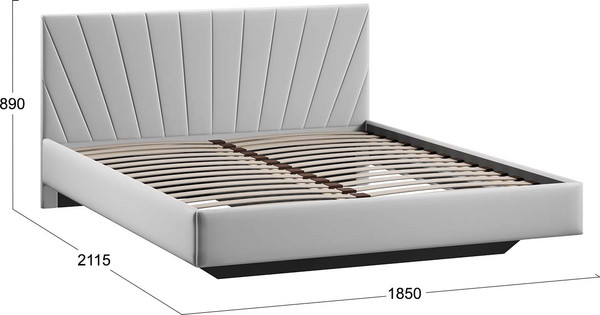 Двуспальная кровать ТриЯ Эвори 180x200 Тип 1