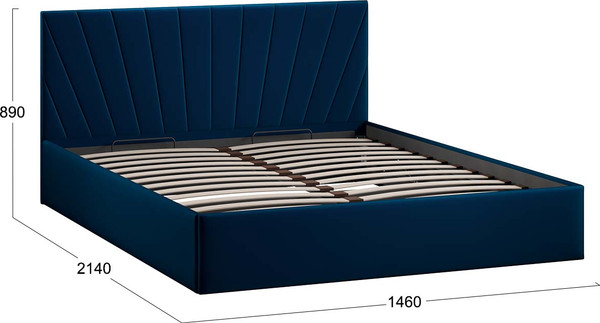 Полуторная кровать ТриЯ Эвори с ПМ 140x200 Тип 1 