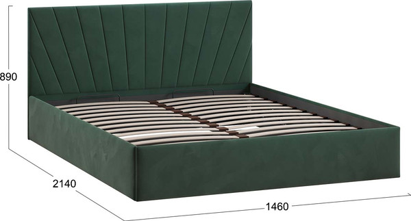 Полуторная кровать ТриЯ Эвори с ПМ 140x200 Тип 1