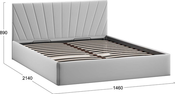 Полуторная кровать ТриЯ Эвори с ПМ 140x200 Тип 1