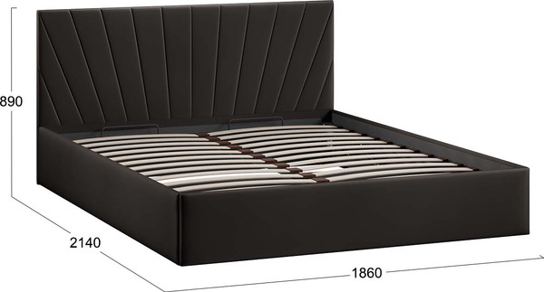 Двуспальная кровать ТриЯ Эвори с ПМ 180x200 Тип 1