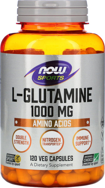 L-глютамин NOW 1000мг - фото