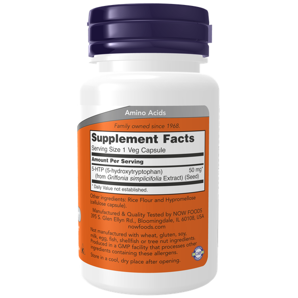 Аминокислота 5-HTP NOW 50мг